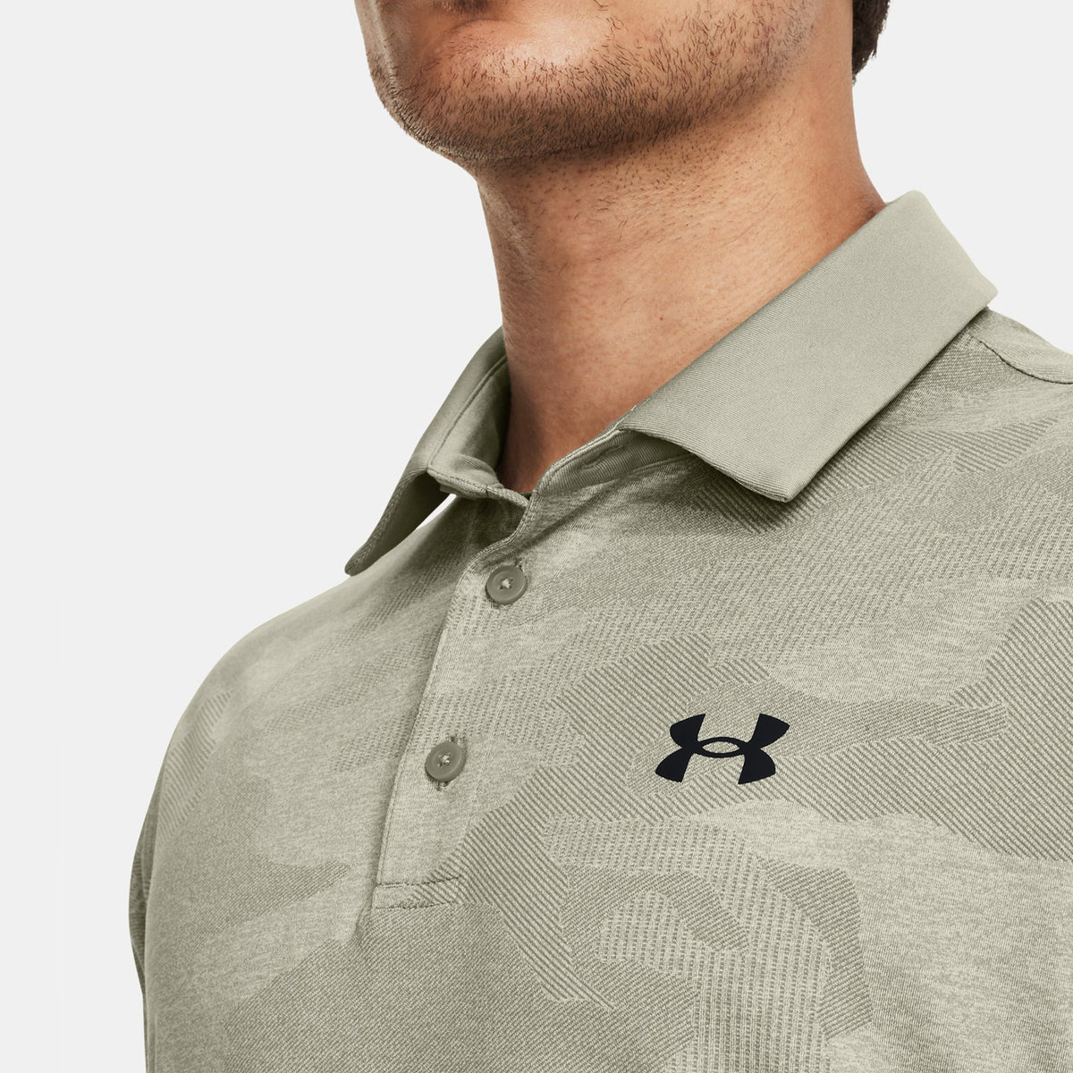 Under Armour Playoff 2.0 Jacquard Golf Polo -Hemd - Grove Green/Olive Tint