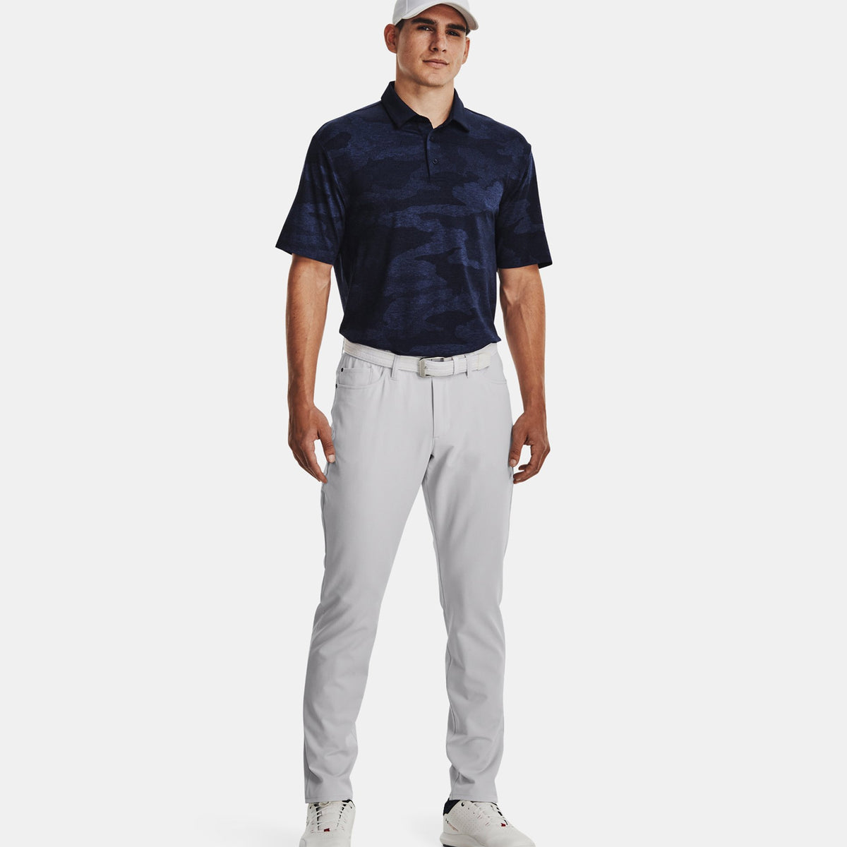 Under Armour Playoff 2.0 Jacquard Golf Polo Shirt - Mitternacht Marine