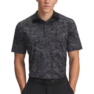 Under Armour Playoff 3.0 bedrucktes Polo-Golfshirt – Schwarz/Castlerock