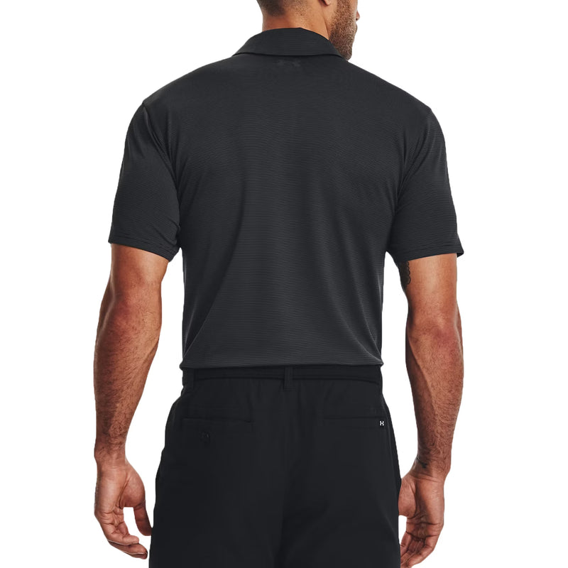 Under Armour Playoff 3.0 Stripe Polo Golfhemd - Schwarz/Tonhöhe grau