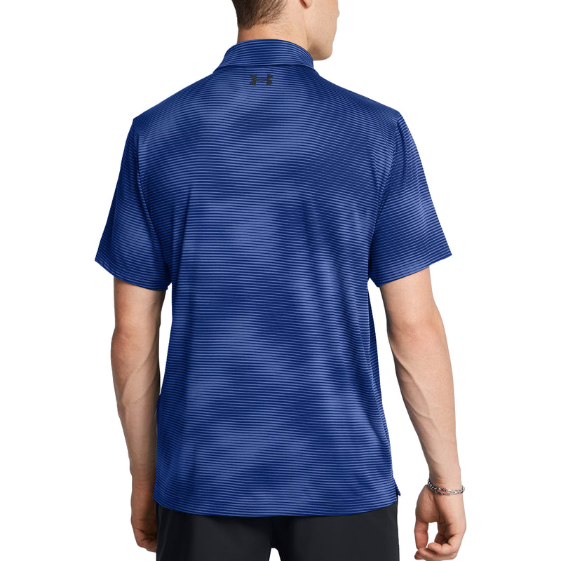 Under Armour Playoff 3.0 Gedrucktes Golf Polo -Shirt - Tech Blue/Schwarz