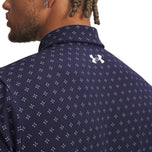 Under Armour Playoff 3 印花高尔夫 Polo 衫 - 海军蓝/白色