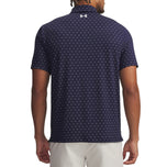 Under Armour Playoff 3 印花高尔夫 Polo 衫 - 海军蓝/白色