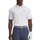 Under Armour Playoff 3 Print Golf-Poloshirt – Weiß/Grau