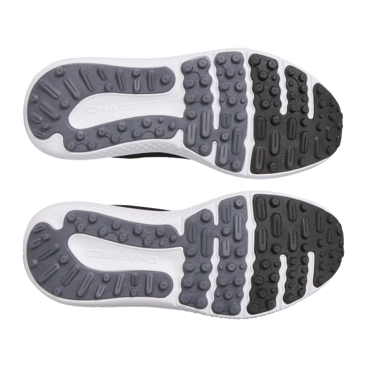 Under Armour Surge Golfschuhe - Schwarz/Castlerock/Metallic Gun Metal