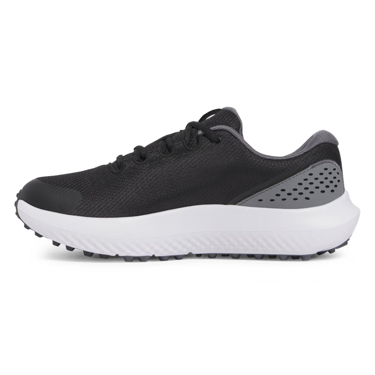 Under Armour Surge Golfschuhe - Schwarz/Castlerock/Metallic Gun Metal