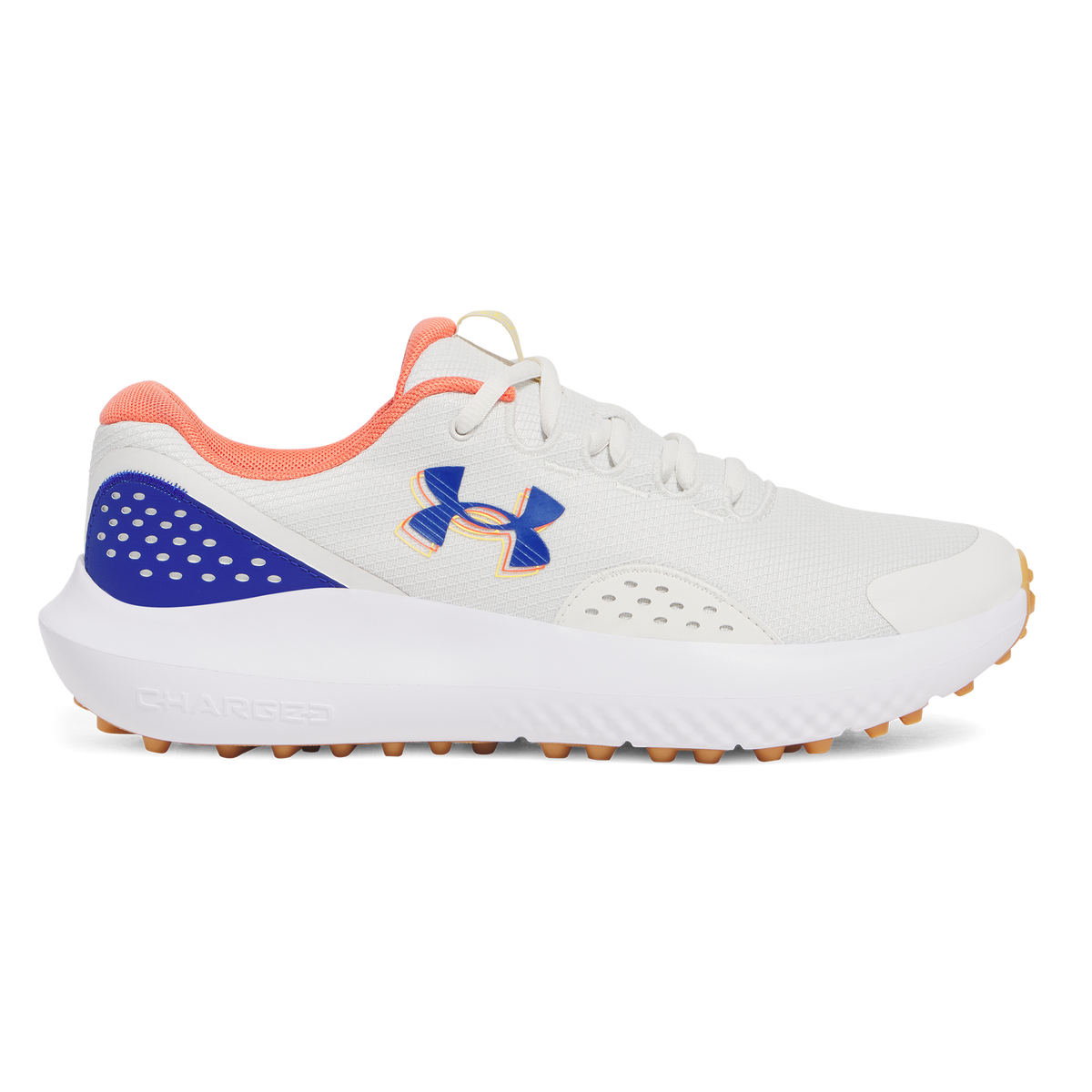 Under Armour Surge Spikeless Golf Shoes - White Clay/Royale