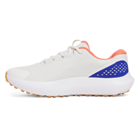 Under Armour Surge Spikeless Golf Shoes - White Clay/Royale