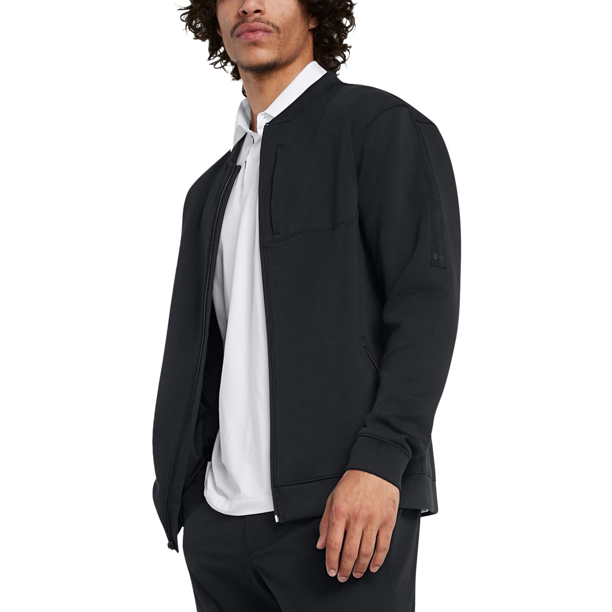 Under Armor Tour Tipps fz wasserfeste Golfbomberjacke - Schwarz / Weiß