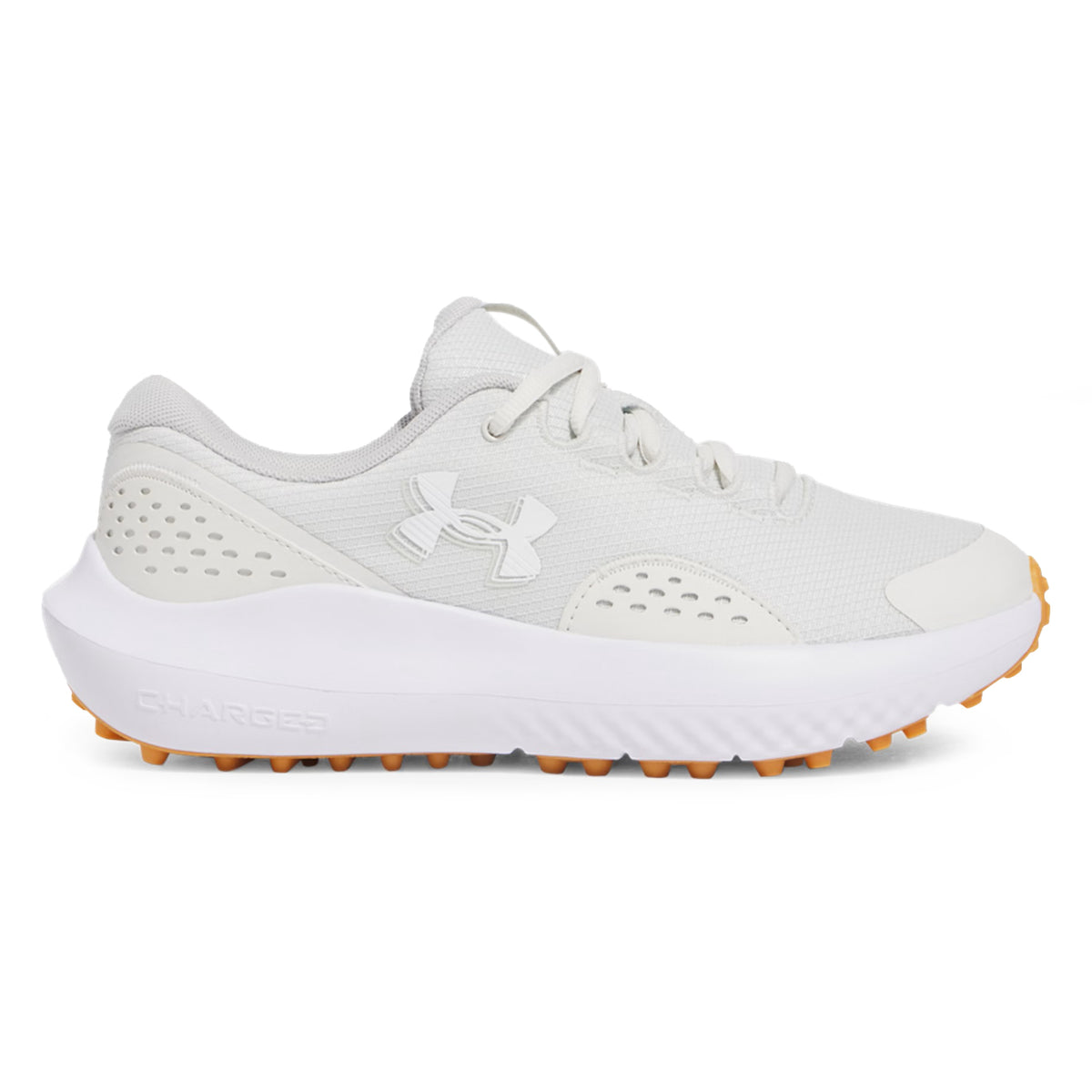 Under Armour Damen Surge Stippeless Golfschuhe - weißer Ton/Weiß