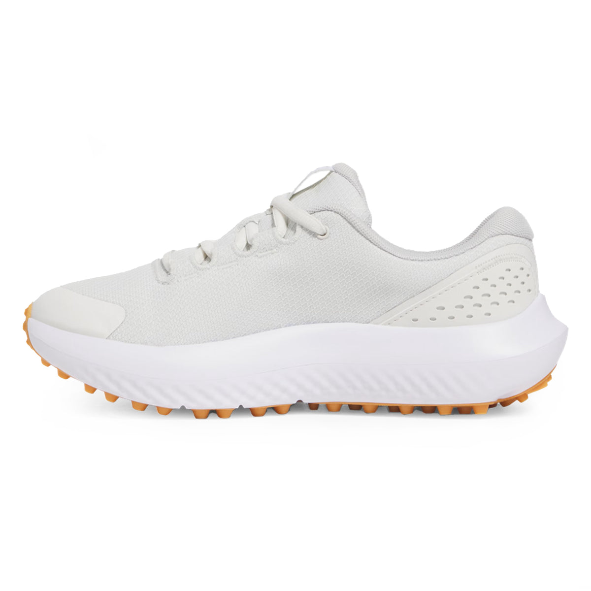 Under Armour Damen Surge Stippeless Golfschuhe - weißer Ton/Weiß