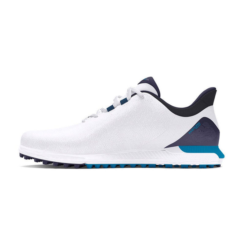 Under Armour Drive Fade Stingeless Wide Golf Schuhe - Weiß/Capri