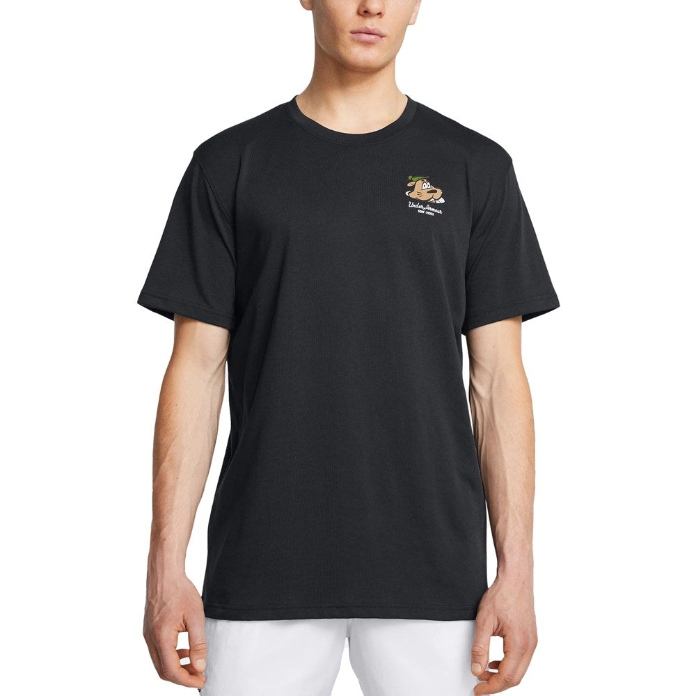 Under Armour Golf GOIN 'UNTER Kurzarm Golf Tee - Schwarz/Weiß
