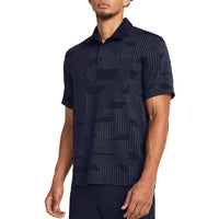 Under Armour Playoff Geo Jacquard Golf Polo Shirt - Mitternacht Marine