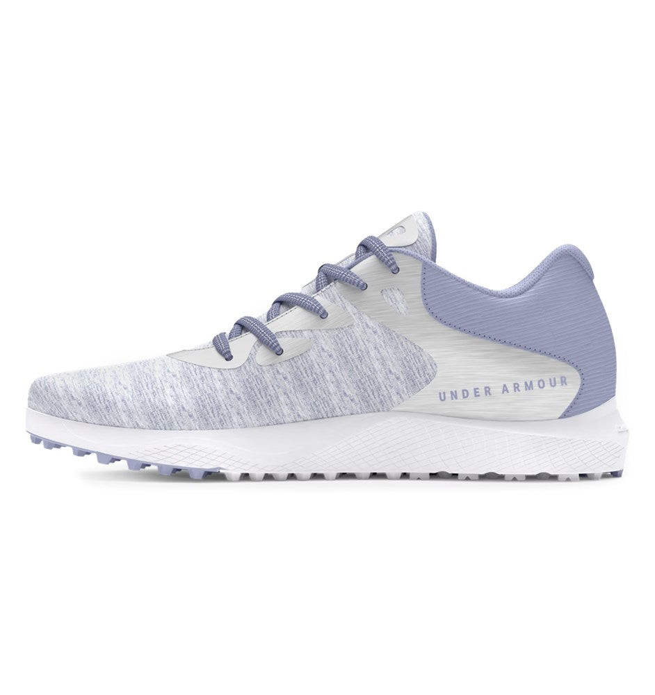 Under Armour Damen Angeklagten Atem 2 Stricker stacheless Golfschuhe - Celeste/ Weiß