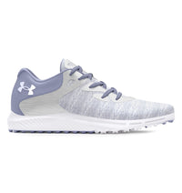 Under Armour Damen Angeklagten Atem 2 Stricker stacheless Golfschuhe - Celeste/ Weiß