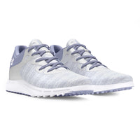 Under Armour Damen Angeklagten Atem 2 Stricker stacheless Golfschuhe - Celeste/ Weiß