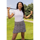 Golftini女子荷叶边高尔夫球球衫 - 白色