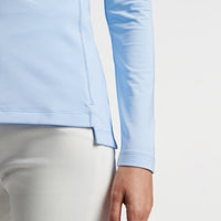 Peter Millar Women's Women's Women's Sugar Stripe Perth 1/4 Midlayer - Cottage Blue