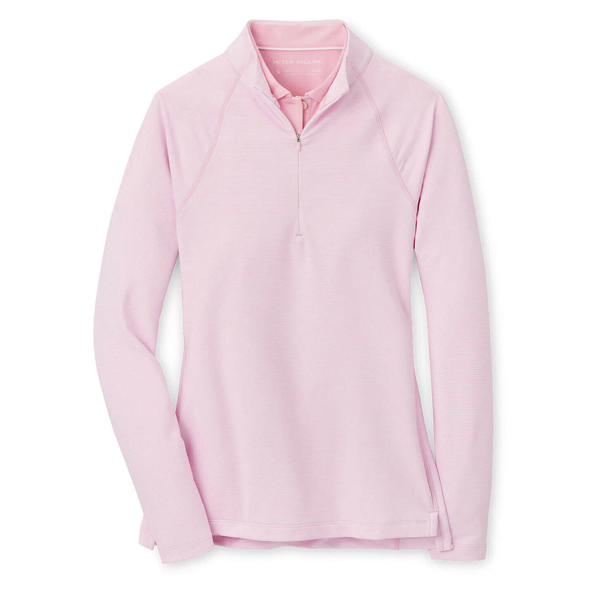 Peter Millar Women's Women's Women's Sugar Stripe Perth 1/4 Midlayer - Palmer Pink