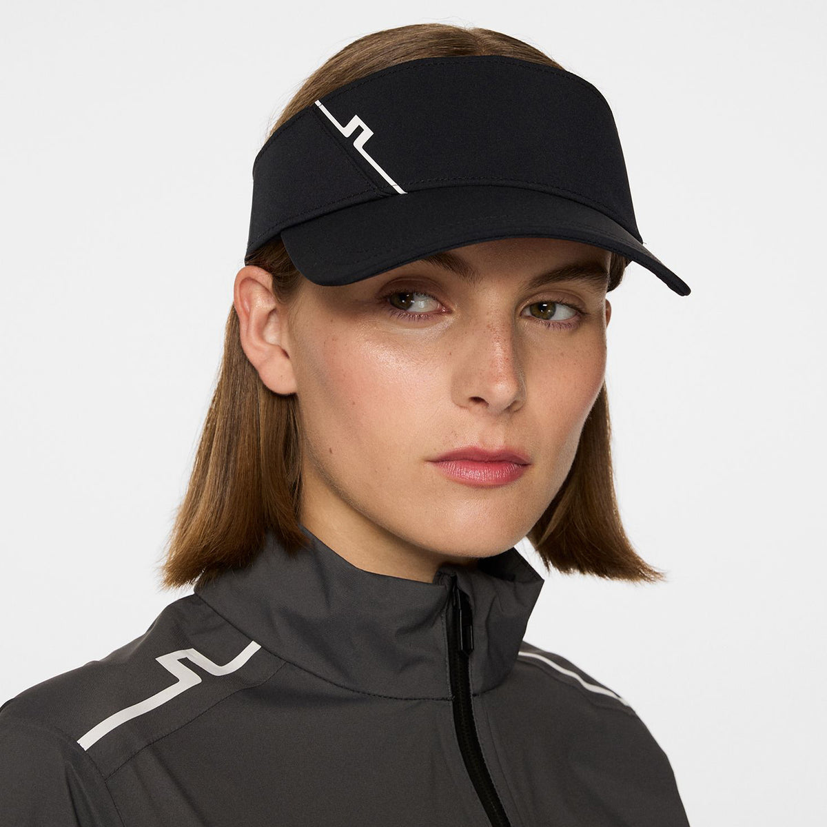 J. Lindeberg Women's Yadina Golf Visor - Schwarz