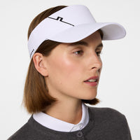 J. Lindeberg Women's Yadina Golf Visor - Weiß