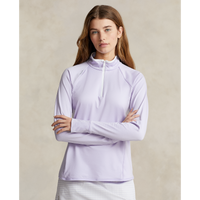 Rlx Ralph Lauren Frauen Trikots -Viertel Zip Golf Pullover - Blume Purpur/Weiß