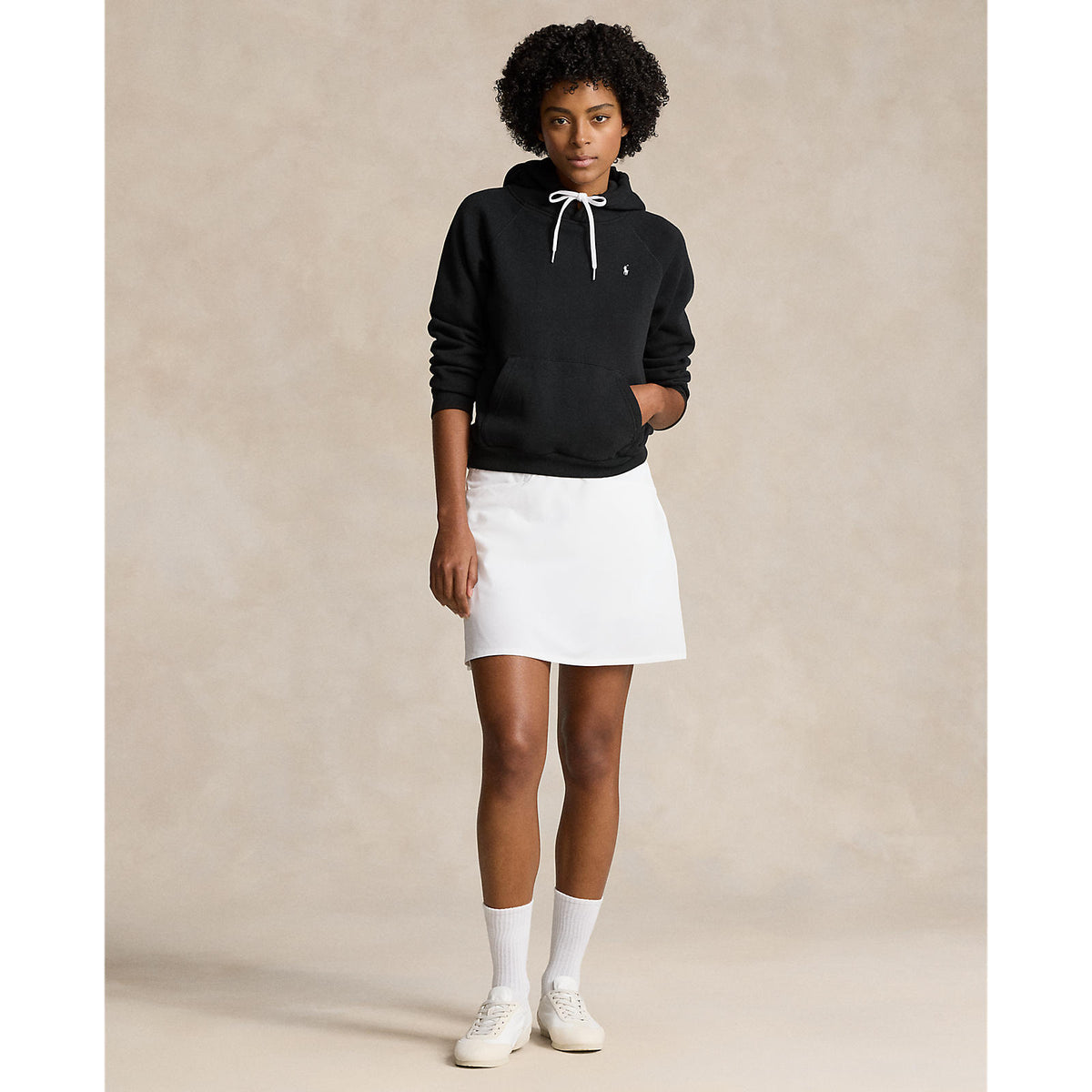 Rlx Ralph Lauren Frauen plissierte Aim Skort 17 " - Keramik Weiß