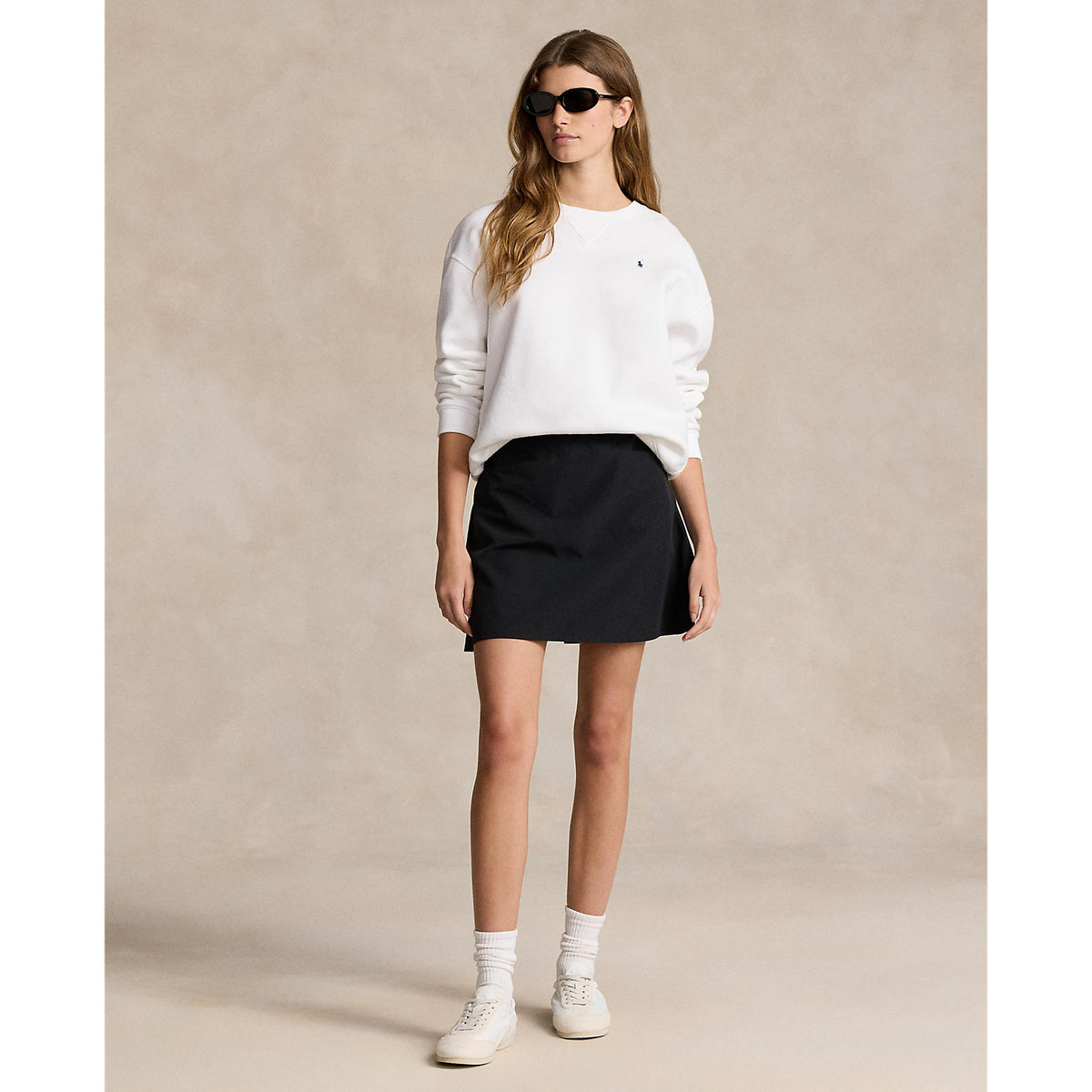 Rlx Ralph Lauren Frauen plissierte AIM SKORT 17 " - Schwarz