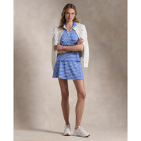 Rlx Ralph Lauren Frauen 15 "gestreiftes Trikot A -Line Golf Skort - Resort Blue/White