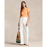 Polo Performance Ralph Lauren Frauen Baumwolle maßgeschneiderte Fit Polo -Hemd - Klassiker Pfirsich