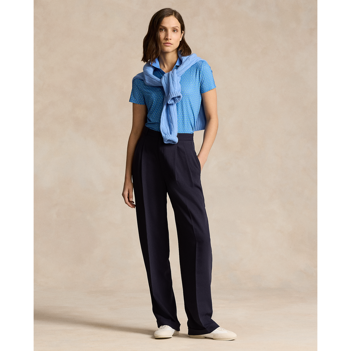 RLX Ralph Lauren Damen gedruckter Luftstrom -Golfpolo -Hemd - Mini Blumen -Deco