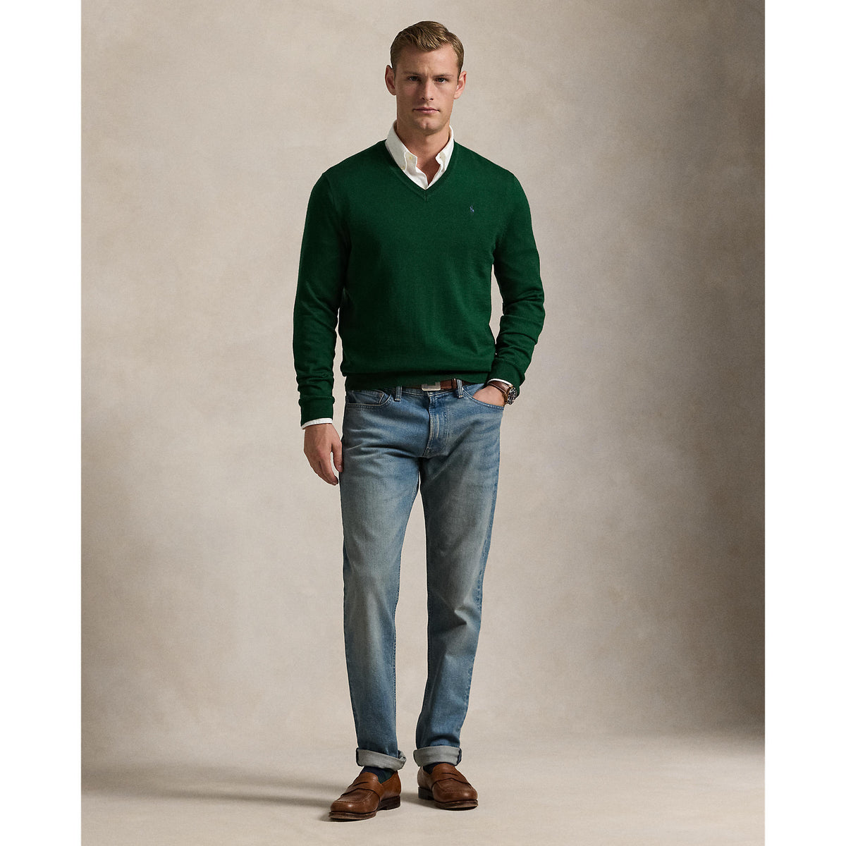 Polo Performance Ralph Lauren Performance V -Neck Golfpullover - New Forest