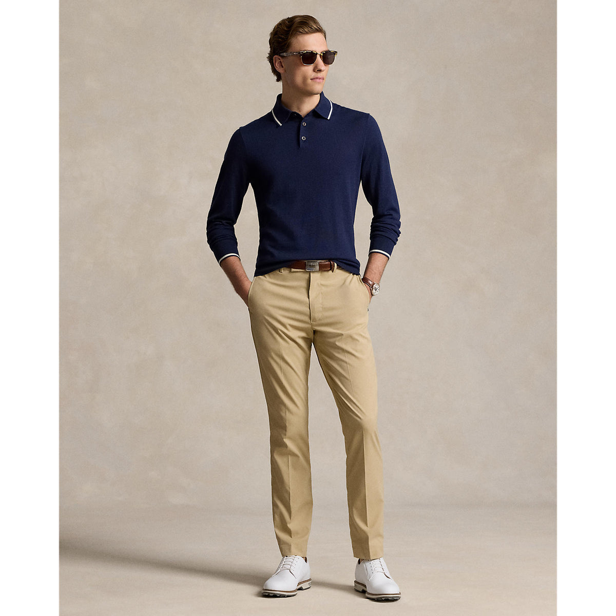 RLX Ralph Lauren Performance Polo -Krieger -Golfpullover - Raffinierte Marine