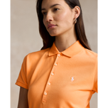 Polo Performance Ralph Lauren Frauen Baumwolle maßgeschneiderte Fit Polo -Hemd - Klassiker Pfirsich