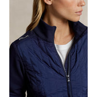 RLX Ralph Lauren Frauen coole Wolle Hybrid Performance Vollzipjacke - Französische Marine