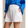 Rlx Ralph Lauren Frauen Performance Falten Golfshorts - rein weiß
