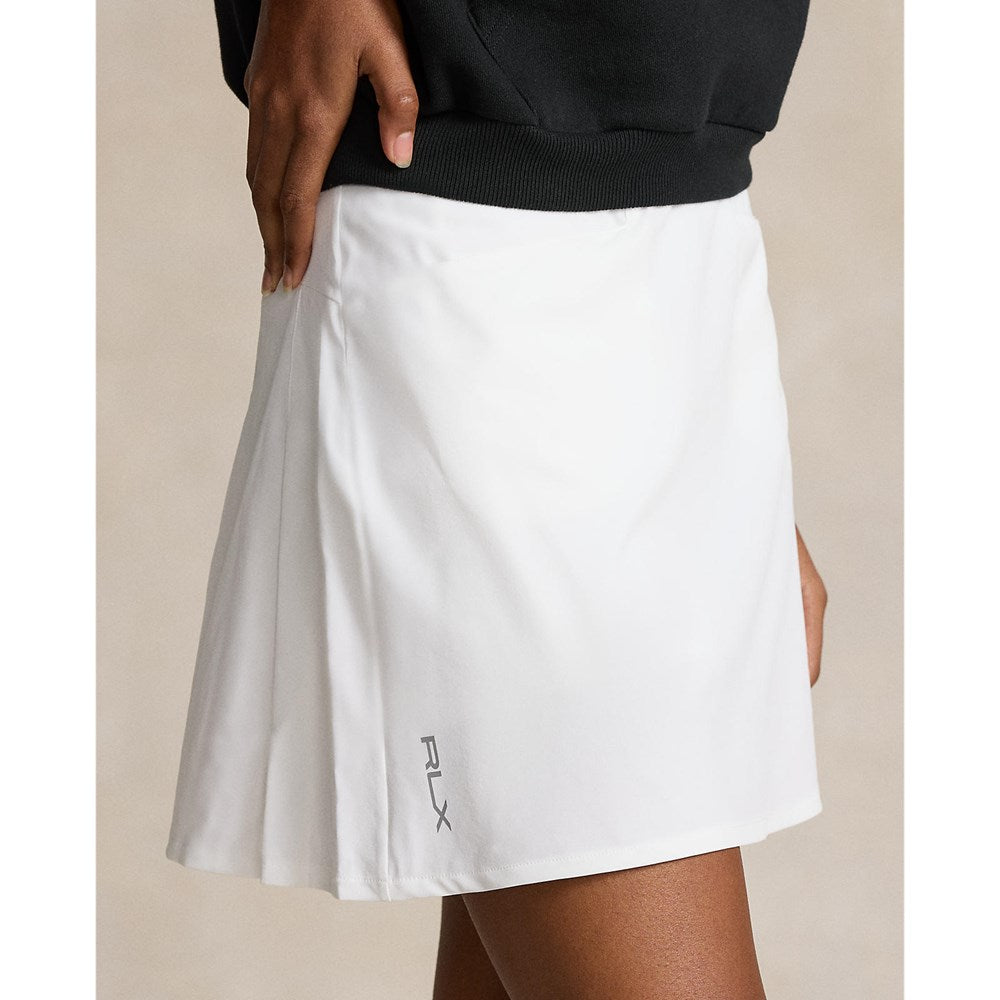 Rlx Ralph Lauren Frauen plissierte Aim Skort 17 " - Keramik Weiß