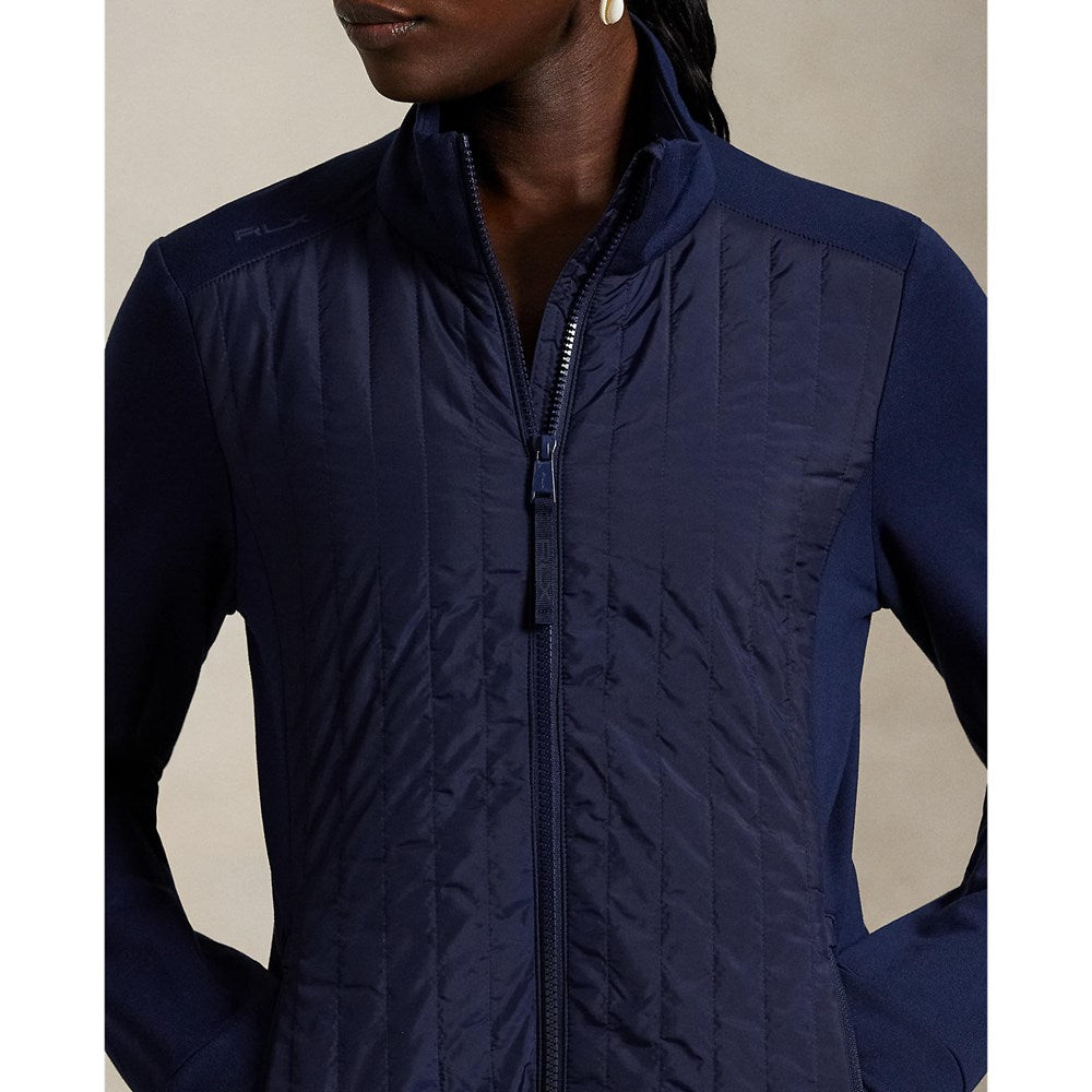 RLX Ralph Lauren Frauen coole Wollhybrid -Performance Vollzip -Jacke - Refined Navy