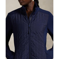 RLX Ralph Lauren Frauen coole Wollhybrid -Performance Vollzip -Jacke - Refined Navy