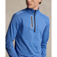 RLX Ralph Lauren Stretch Jersey Golf Pullover - Dockside Blue Heather