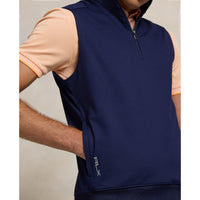 RLX Ralph Lauren Stretch Jersey Quarter Reißverschlussgolfweste - Raffinierte Marine