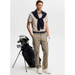 J.Lindeberg Tour Tech bedrucktes Golf-Poloshirt – Bridge Stack Brindle