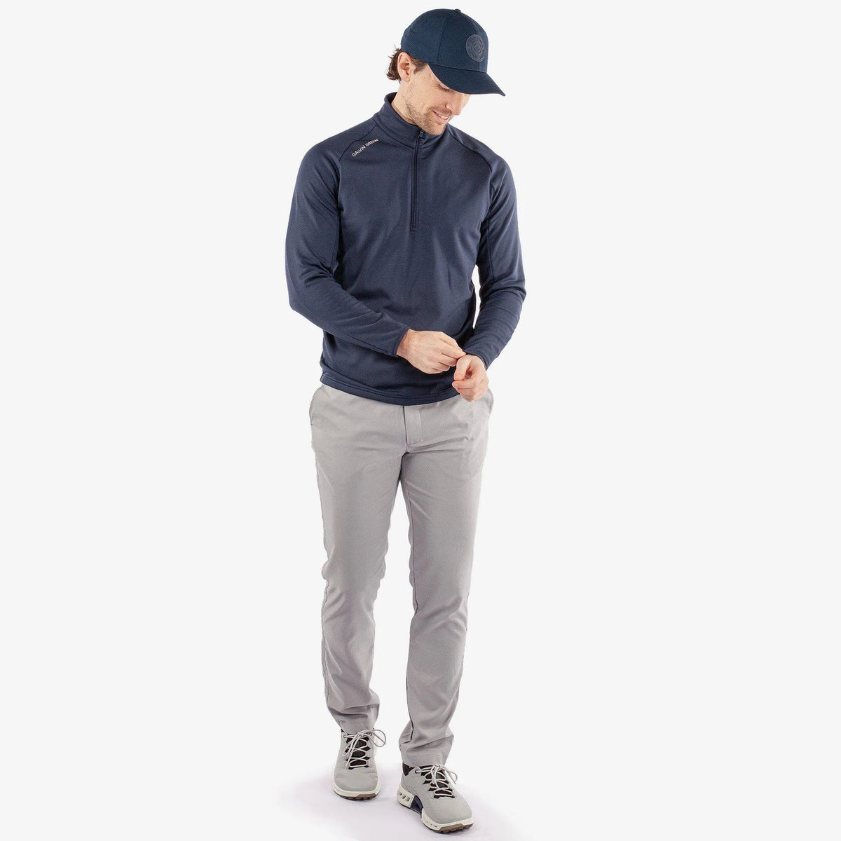 Galvin Green Drake Isolier 1/4 Reißverschluss mittelschicht - Marine