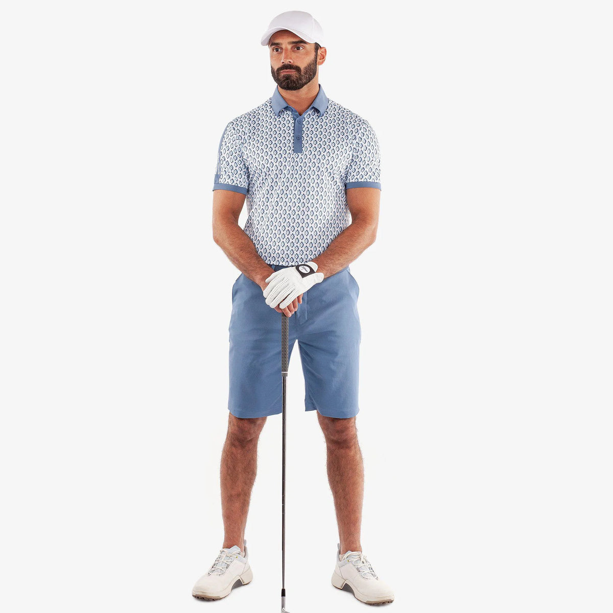 Galvin Green Maxwell Golfhemd - Mondlicht Blau/Weiß