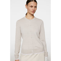 J.Lindeberg Women's Joanna Knitted Cardigan - Moonbeam