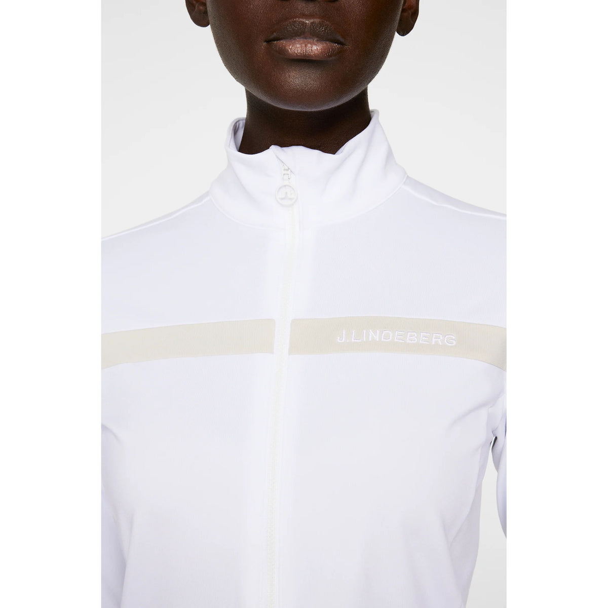 J.Lindeberg Women's Janice Golf Mid-Layer - White