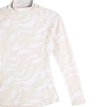 J.Lindeberg Women's Ella Print Compression Top - Bunker Fade Moonbeam/White