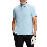 J.Lindeberg Tour Tech Golf-Poloshirt mit normaler Passform – Vergissmeinnicht