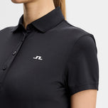 J.Lindeberg Damen Bridge Golf Poloshirt – Schwarz